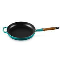 Le Creuset 28cm Cast Iron Frying Pan With Wooden Handle