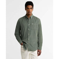 Agave Green Barbour Mens Ramsay Tailored Shirt Front