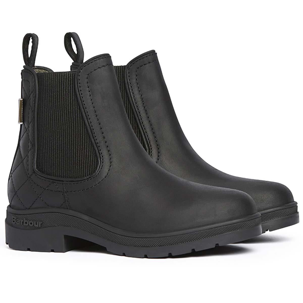 Black Nubuck Barbour Womens Amble Chelsea Boot