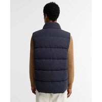 DARK NAVY Barbour Mens Lonnen Gilet BACK