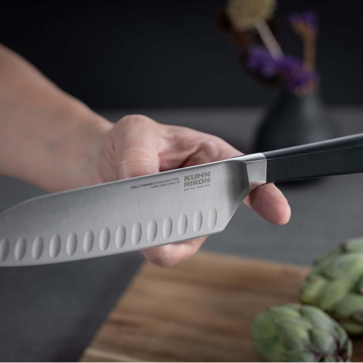 Kuhn Rikon Culinary Forged Santoku Knife Lifestyle