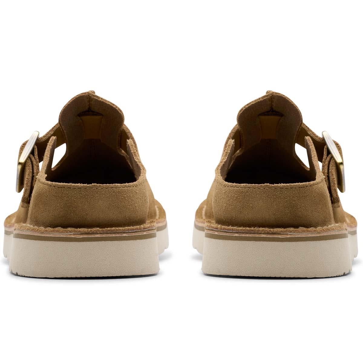 Dark Sand Suede Clarks Womens Solsbury Mule Heel