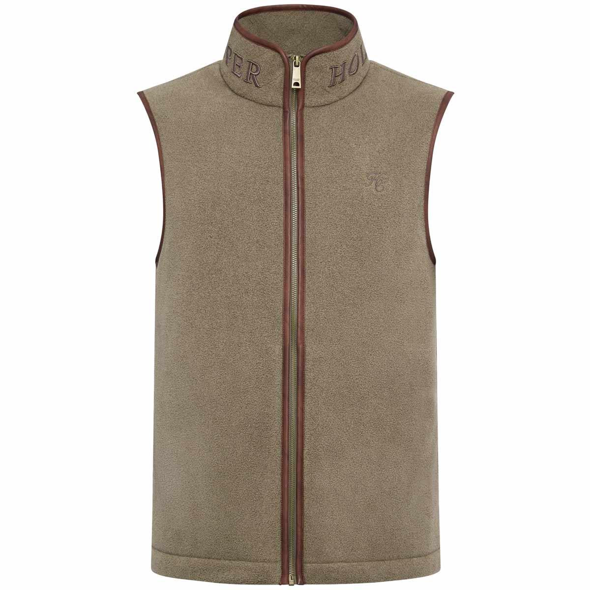 Dusty Khaki Holland Cooper Mens Country Fleece Gilet