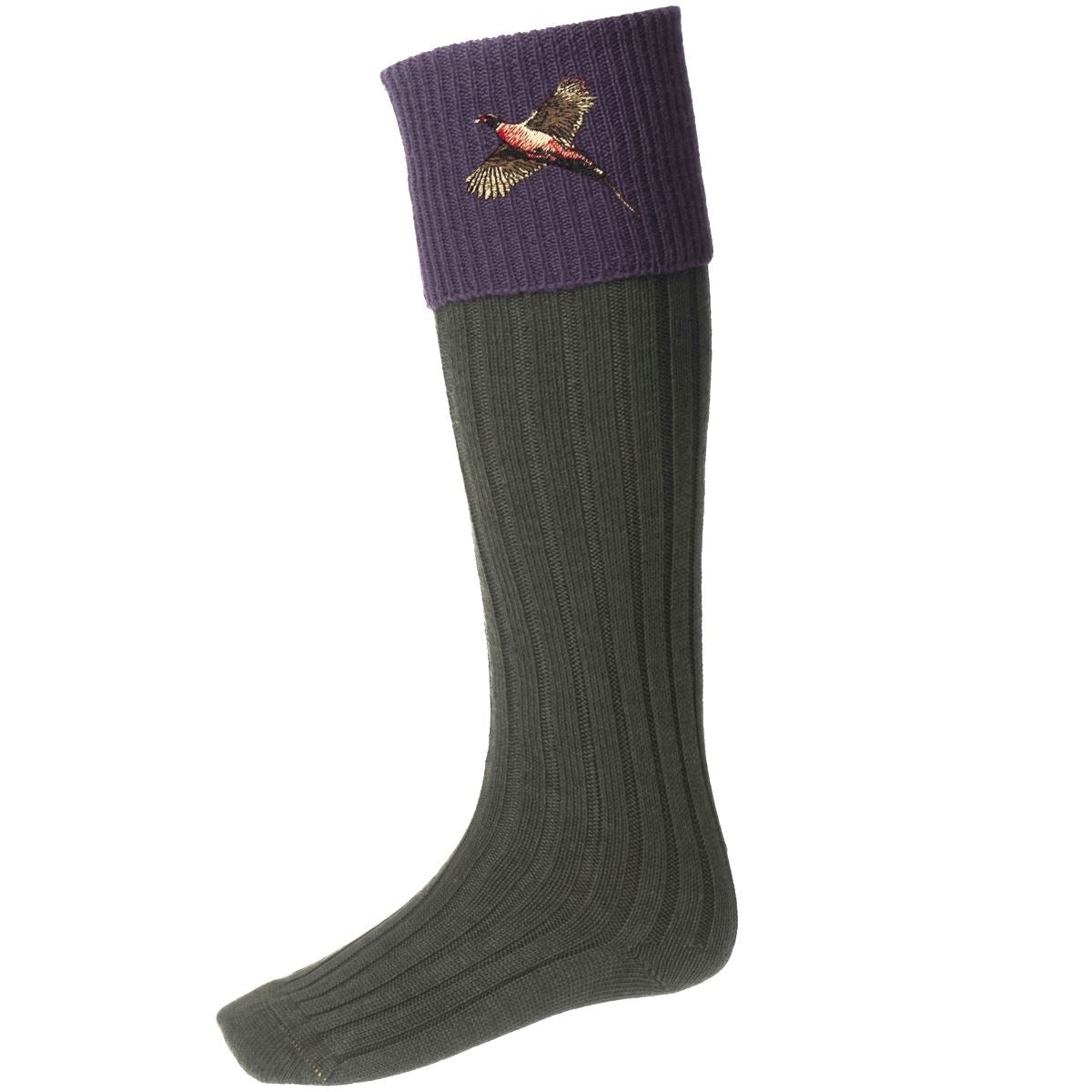 Spruce/Thistle House Of Cheviot Unisex Classic Lomond With Pheasant