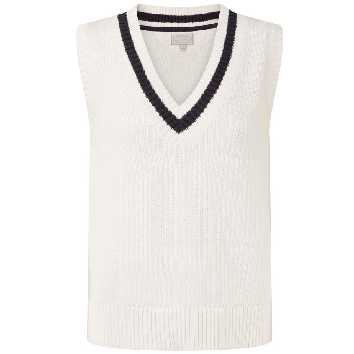 Soft White/Navy Schoffel Womens Hambledon Vest