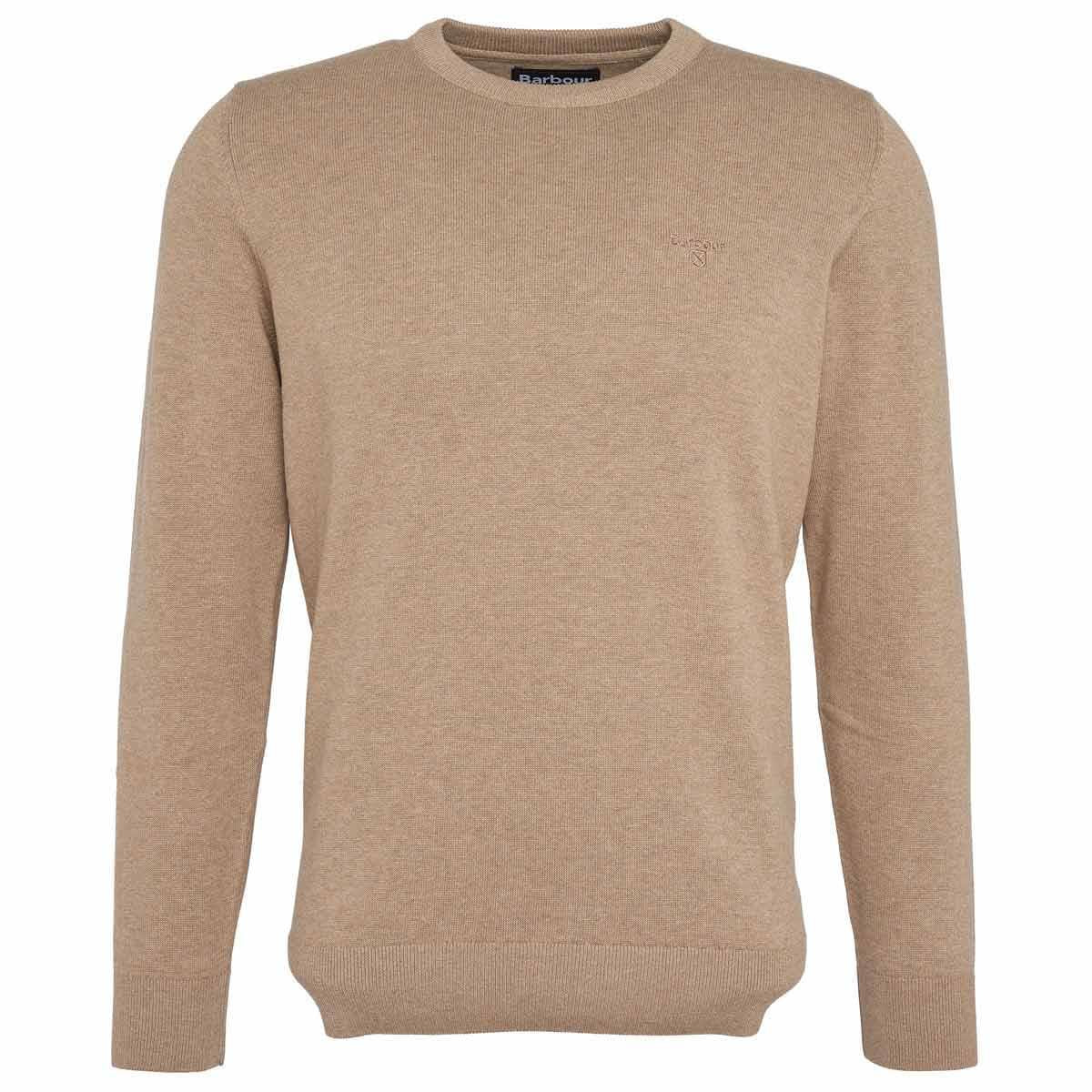Vintage Khaki Barbour Mens Pima Cotton Crew Neck Jumper