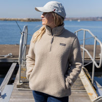 Pure Cashmere Musto Womens Cove Deep Pile Fleece Lifestyle
