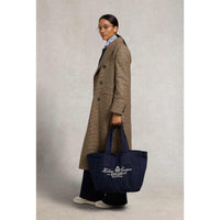 Navy Ecru Holland Cooper Womens Essential Tote Bag On Model