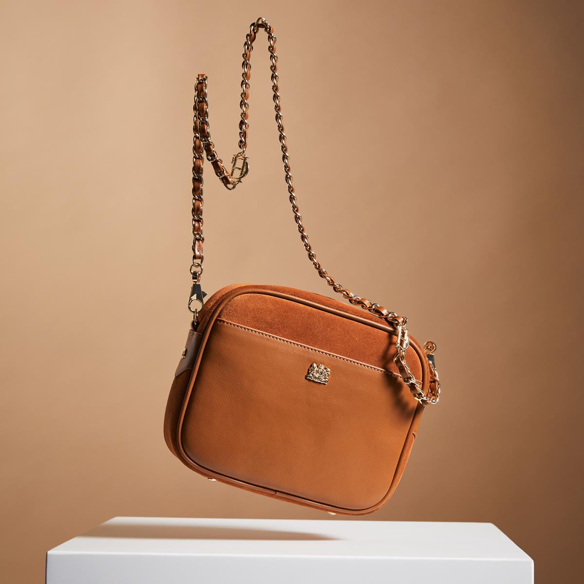 Tan Holland Cooper Soho Camera Bag Lifestyle Rear
