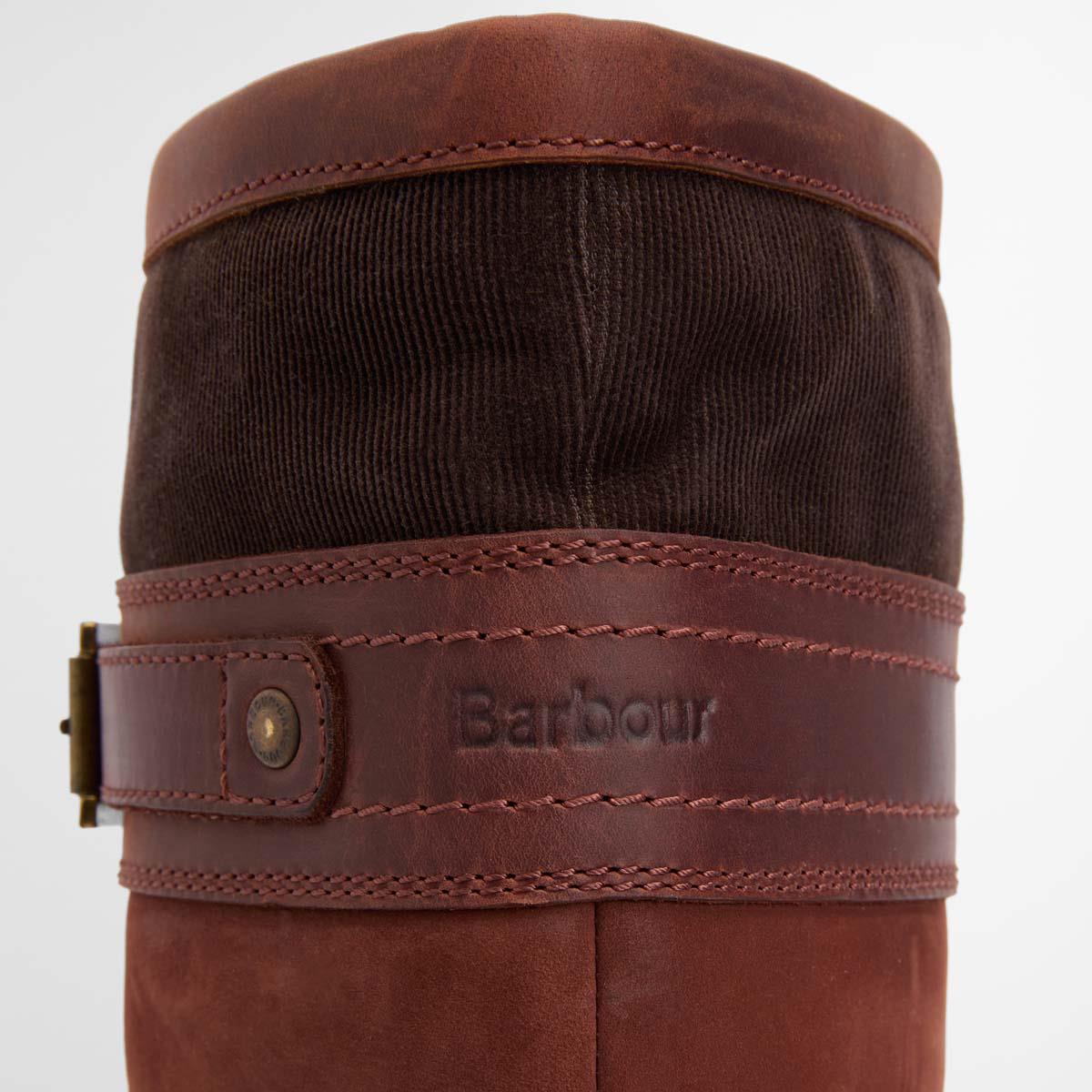Mahogony/Chocolate Nubuck Barbour Womens Beaconsfield Tall Boot Front