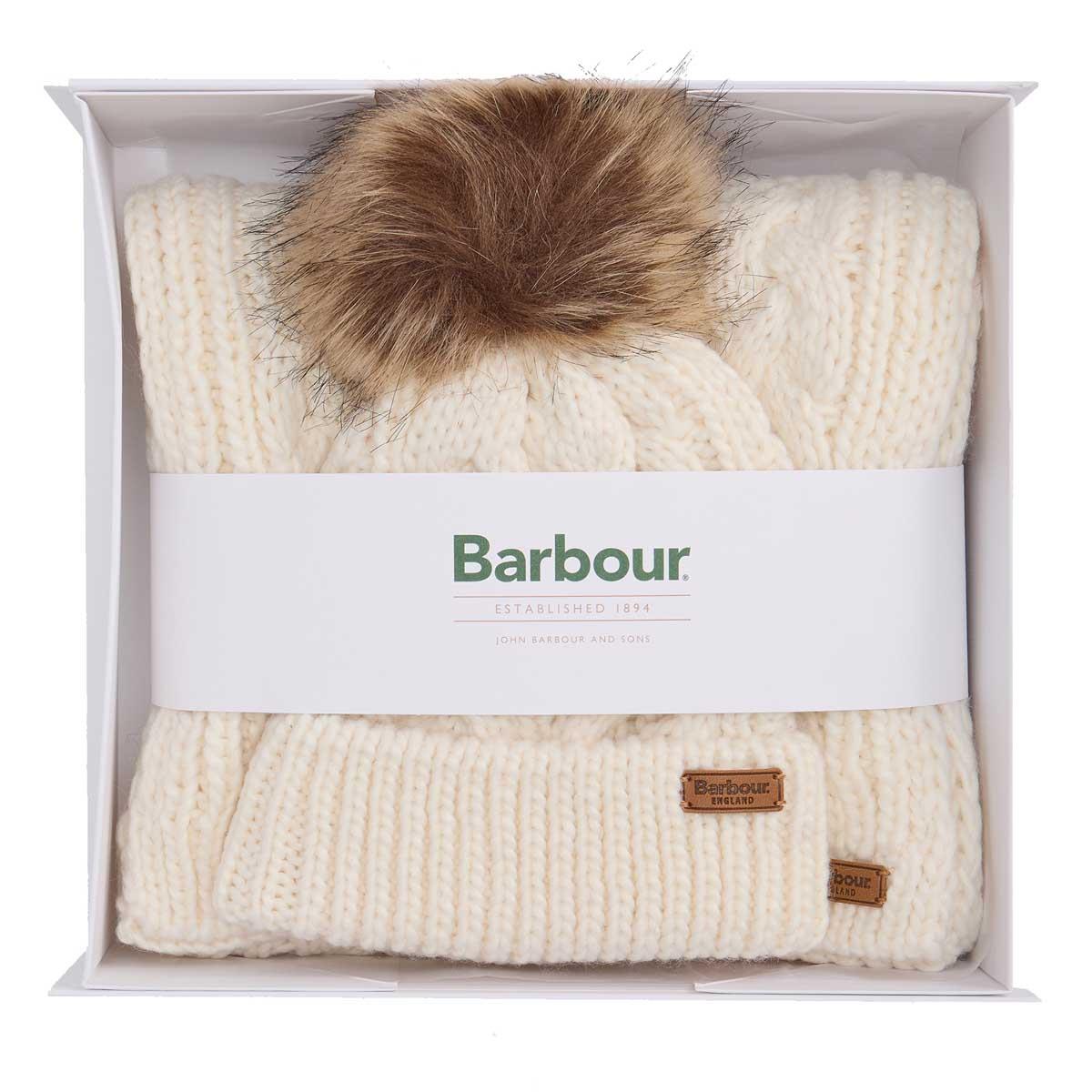 Cloud Barbour Womens Penshaw Beanie & Scarf Set