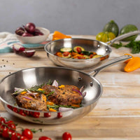 Kuhn Rikon Allround 2-Piece Frying Pan Set Uncoated 24cm and 28cm