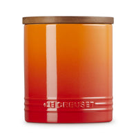 Volcanic Le Creuset Stoneware Signature Storage Jar 1.1L Side