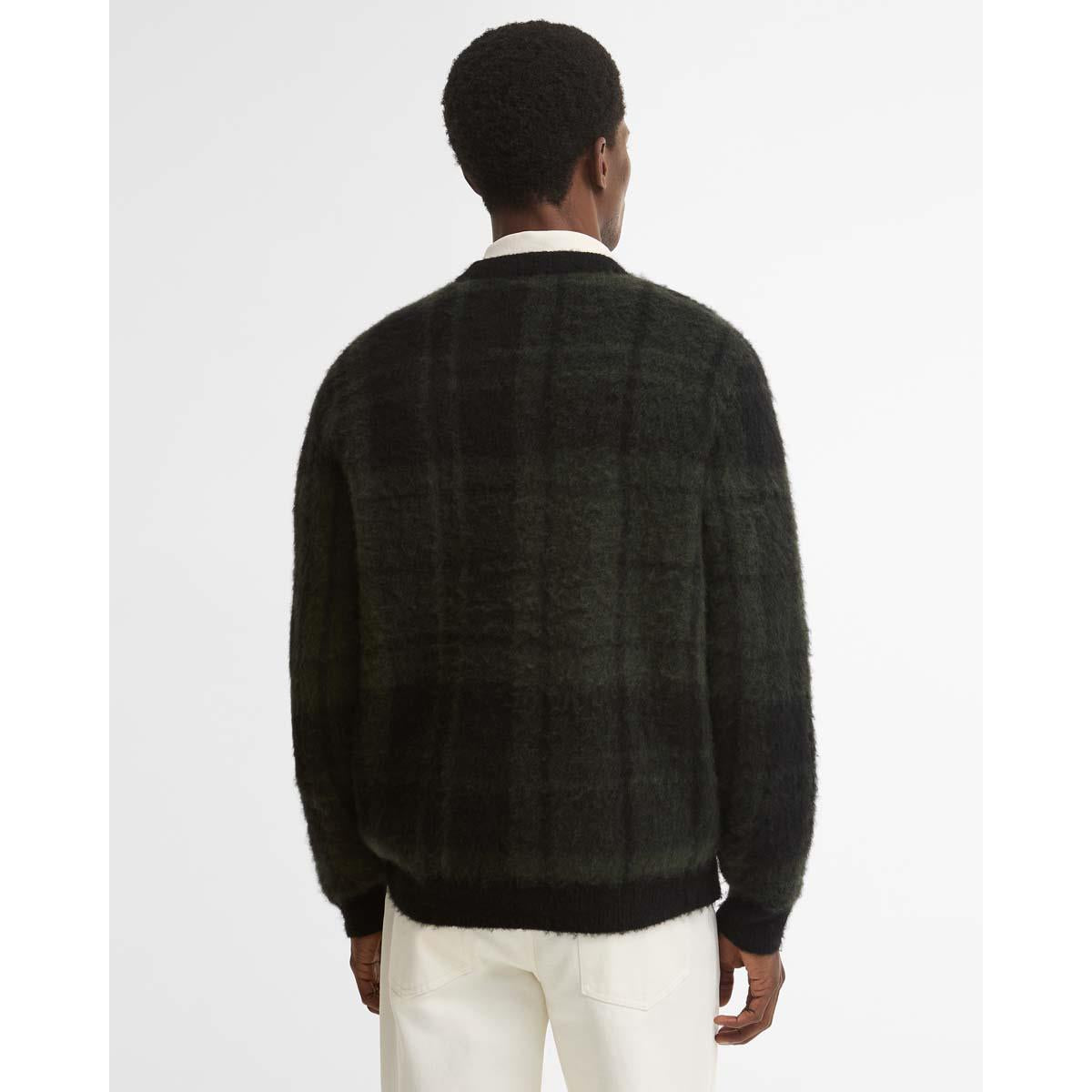 Barbour Mens Hunham Tartan V-Neck Knitted Jumper