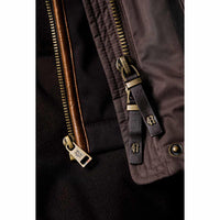Chocolate Holland Cooper Womens Stamford Country Coat Zip Detail
