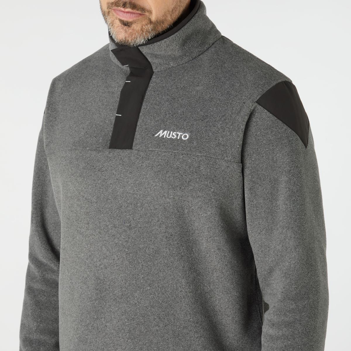 Musto Mens Nautic Polartec Snap Pullover Fleece