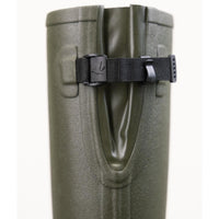 Pine Green Seeland Mens Hillside Enforced Wellington Boots Gusset Detail