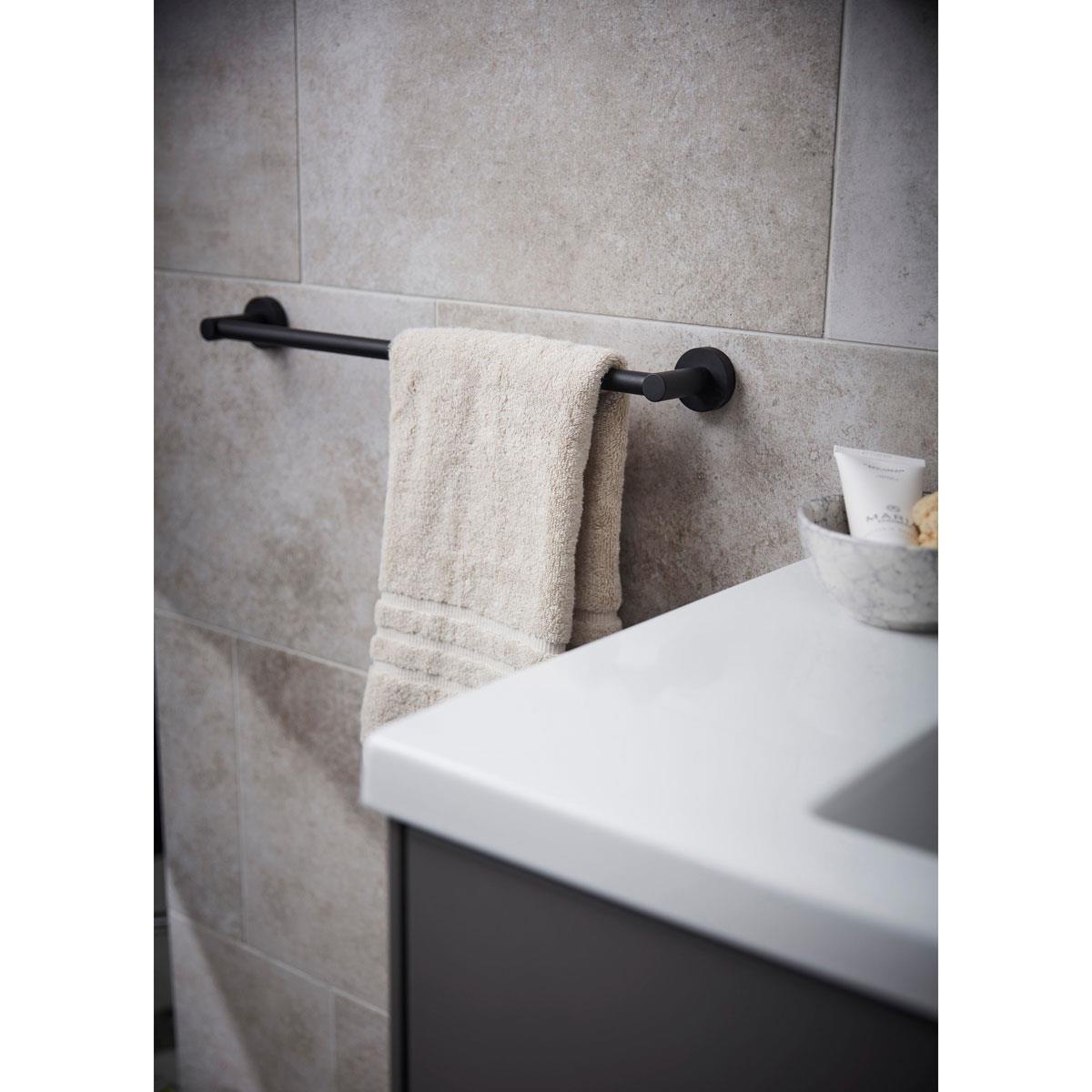 Miller Bond Black Towel Rail