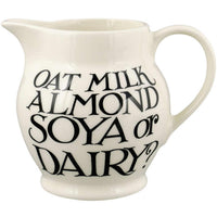 Emma Bridgewater Black Toast Soya or Dairy Half Pint Jug
