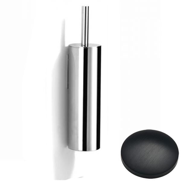 Matt Black Chrome Samuel Heath Xenon Wall Mounted Toilet Brush L5042