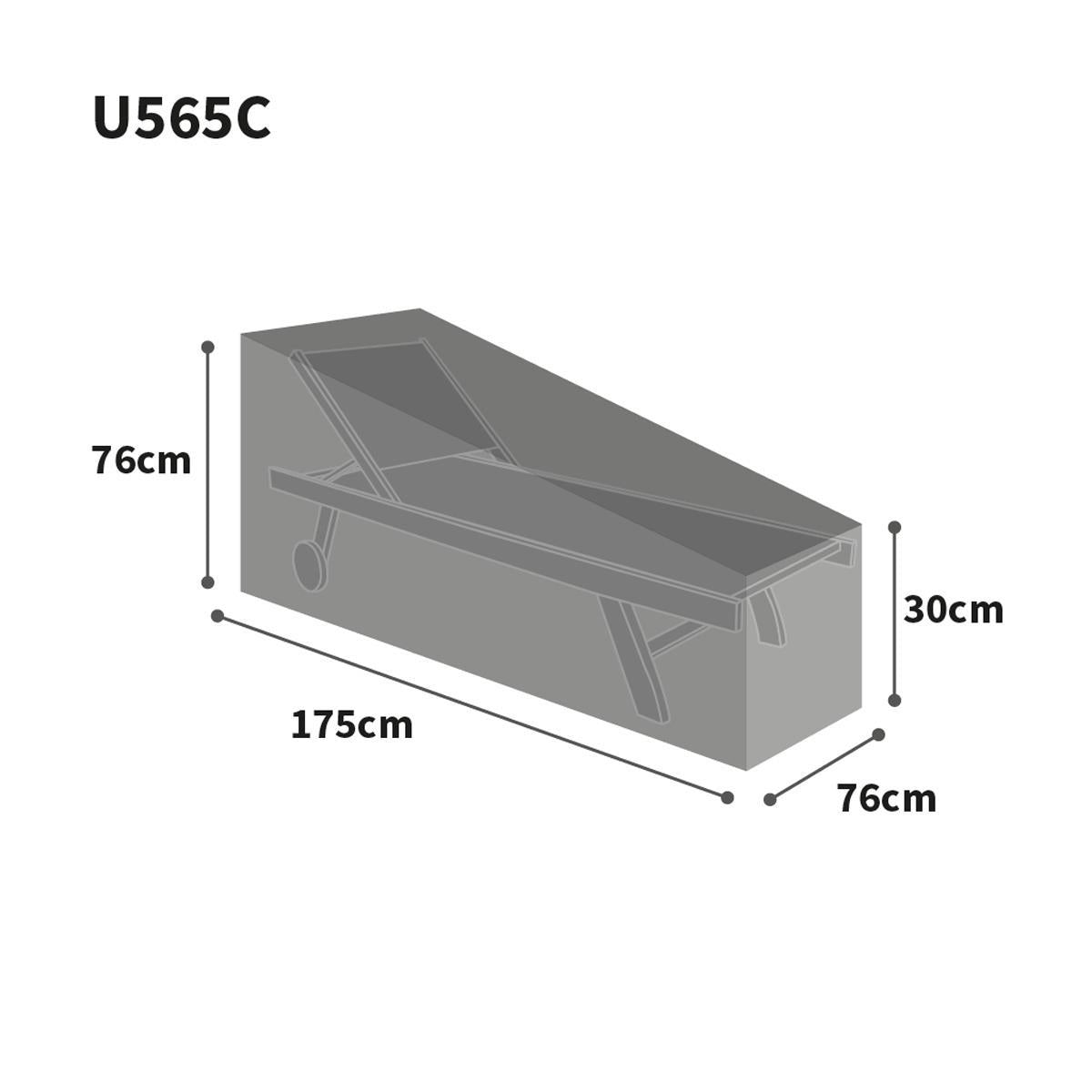 Bosmere Ultimate Protector Sun Lounger size