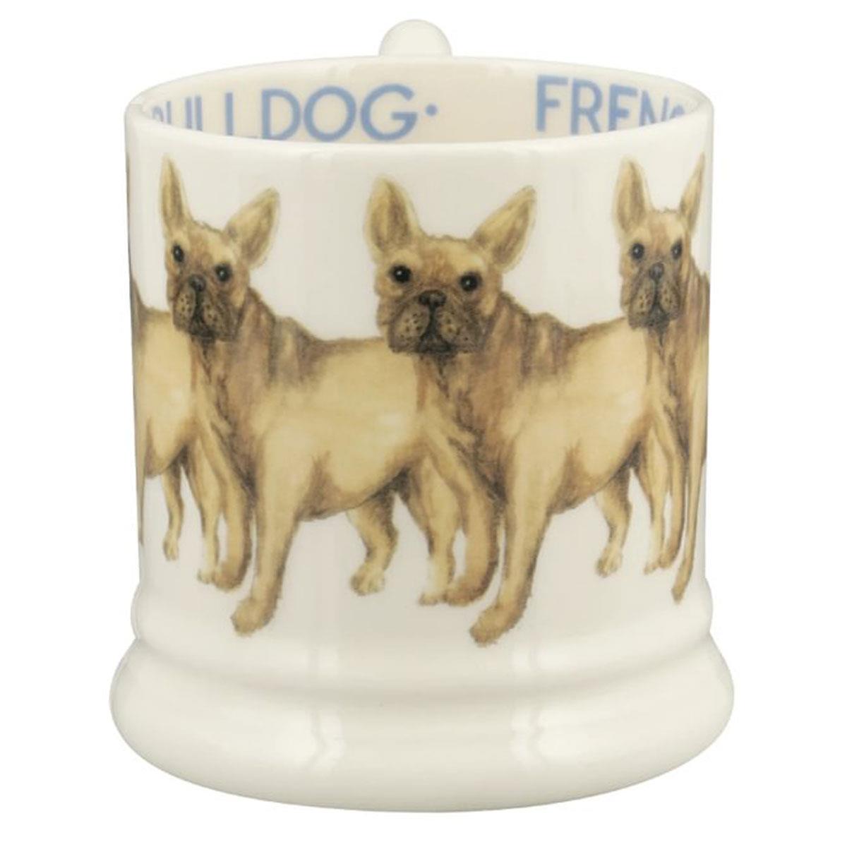 Emma Bridgewater Dogs French Bulldog Half Pint Mug Side View