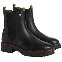 Black Barbour Womens Evie Boots