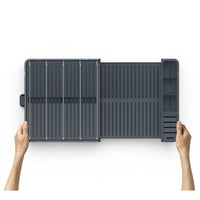 Joseph Joseph Extend Max Steel Expandable Dish Drainer Being Extended