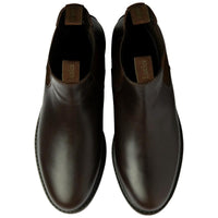 Brown Waxy Leather Above Shot