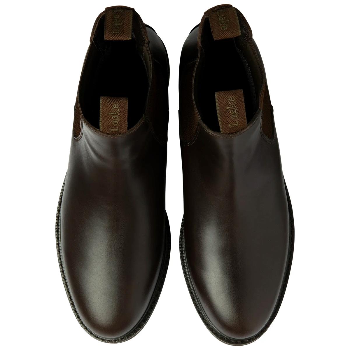 Brown Waxy Leather Above Shot