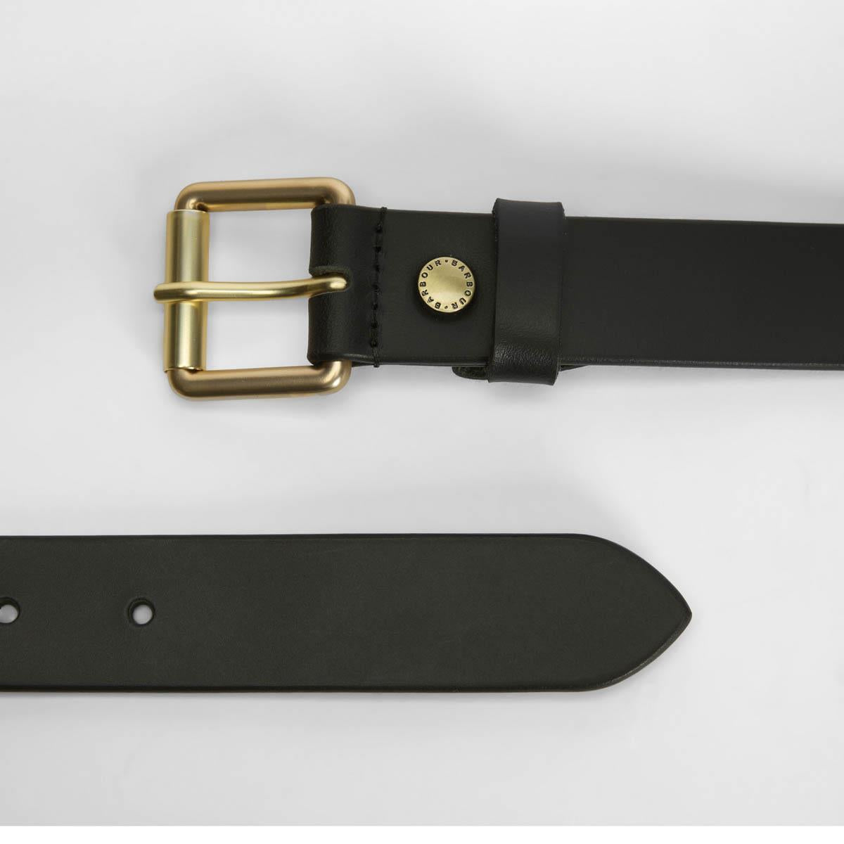Black Barbour Maia Leather Belt belt