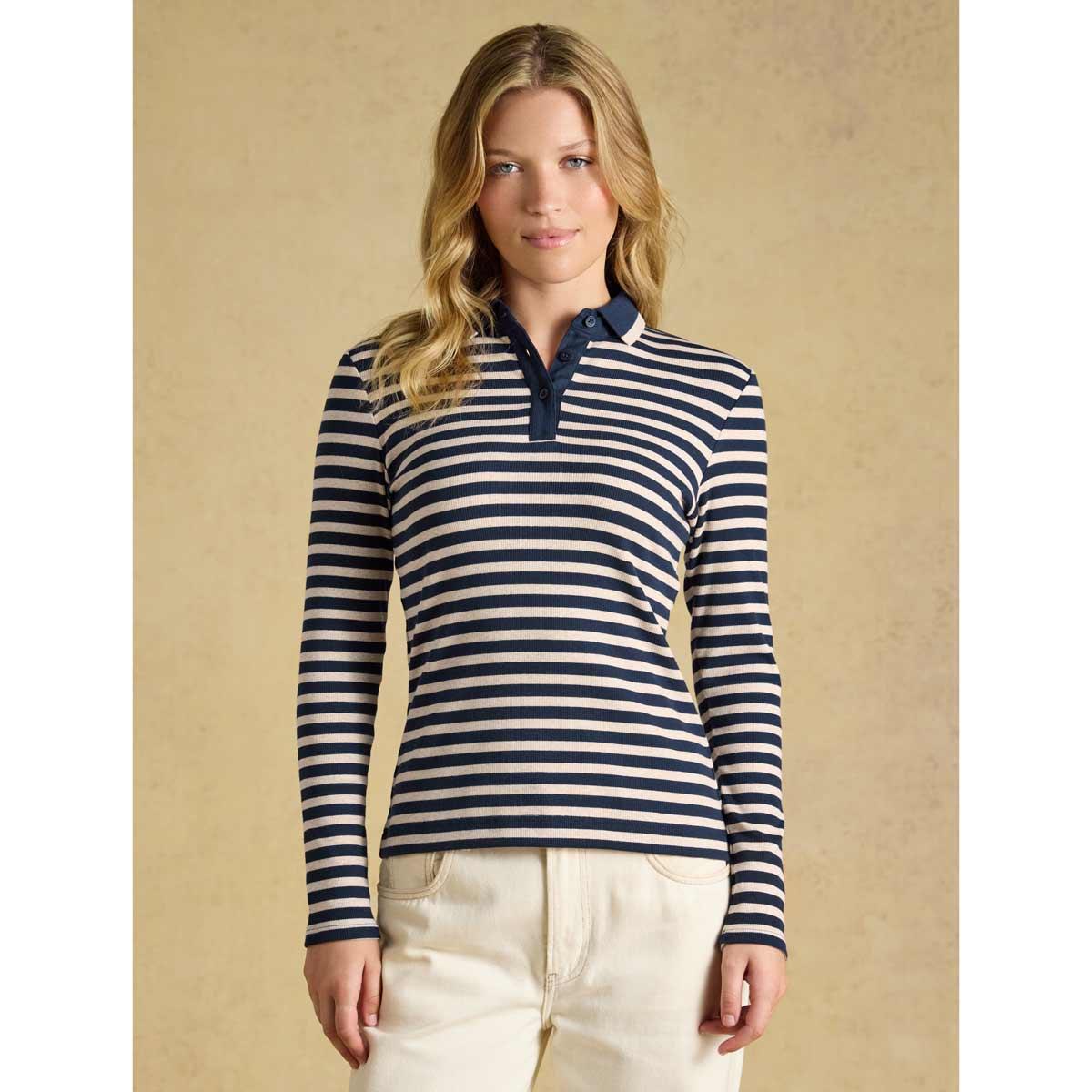Joules Womens Fairfield Long Sleeve Polo Shirt