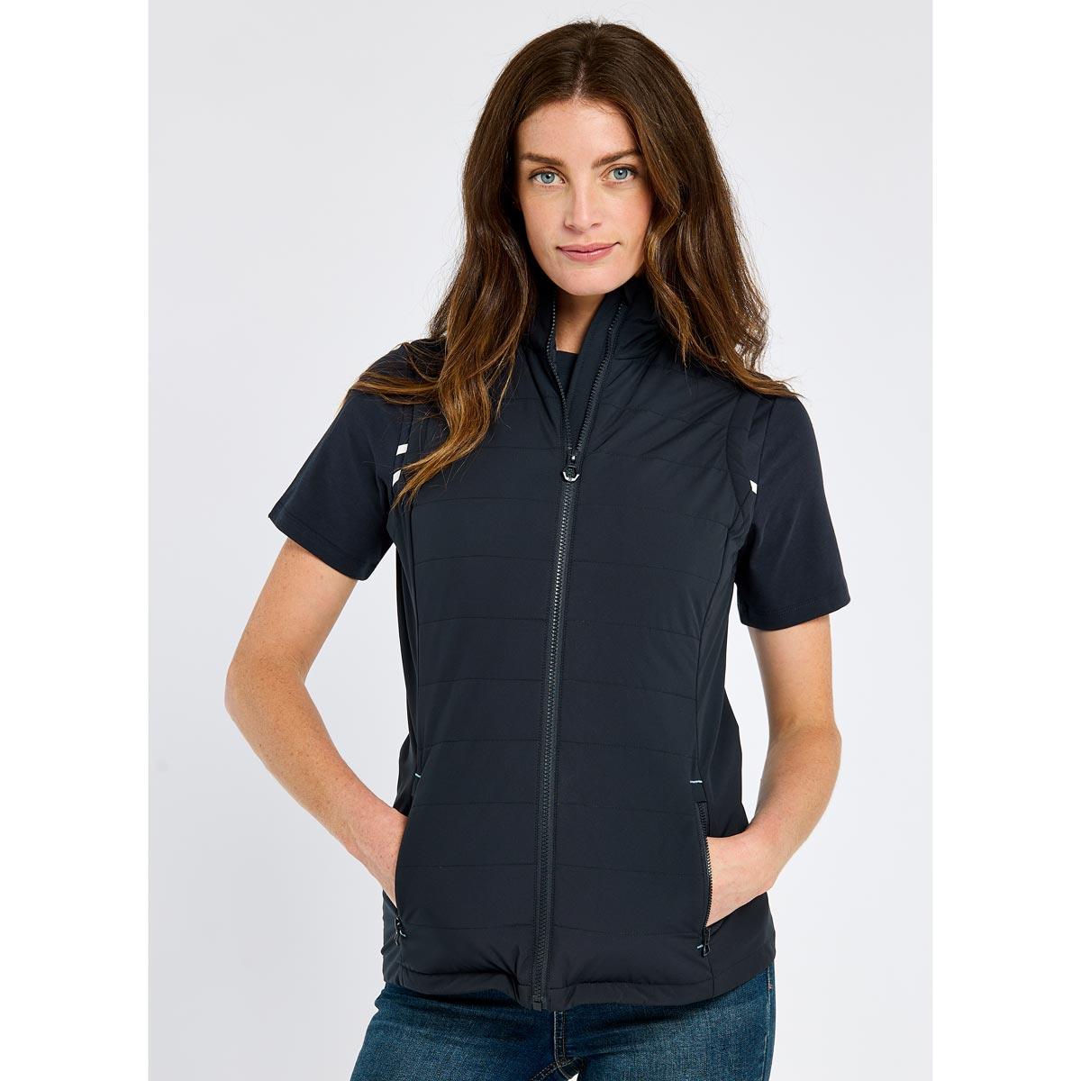 Navy Dubarry Womens Bayside Gilet On Model