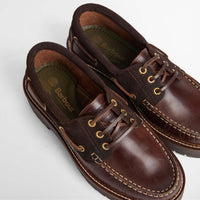 BROWN/ TARTAN Barbour Womens Darras Boat Shoe TOP