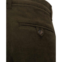 Olive Green Hoggs Of Fife Mens Durness Moleskin Breek pocket