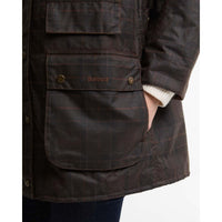 Barbour Womens Modern Checked Border Wax Jacket