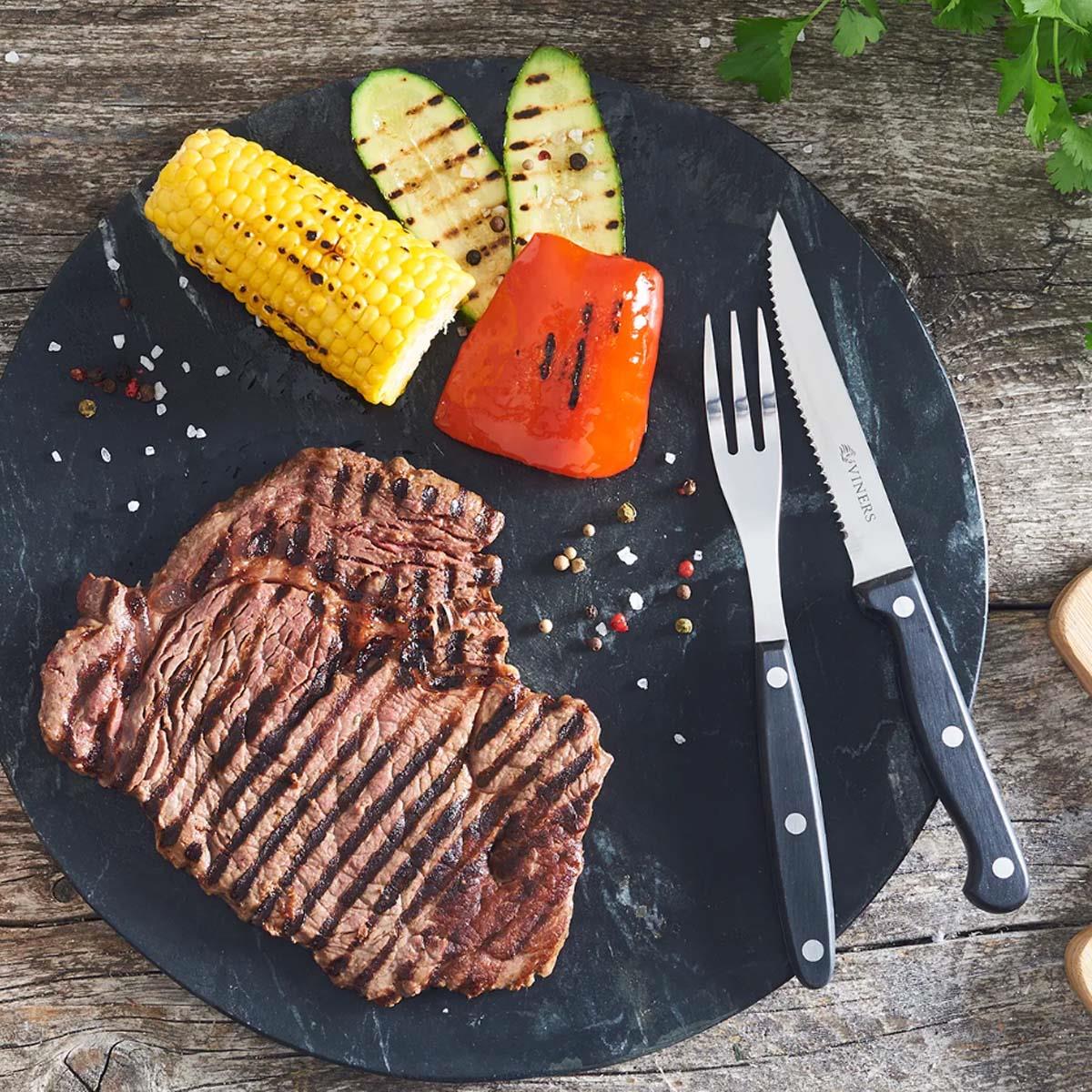 Viners 12 Piece Steak Knife & Fork Set