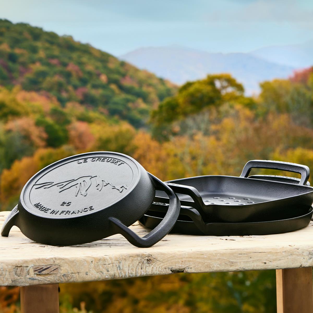Le Creuset Cast Iron BBQ Round Skillet