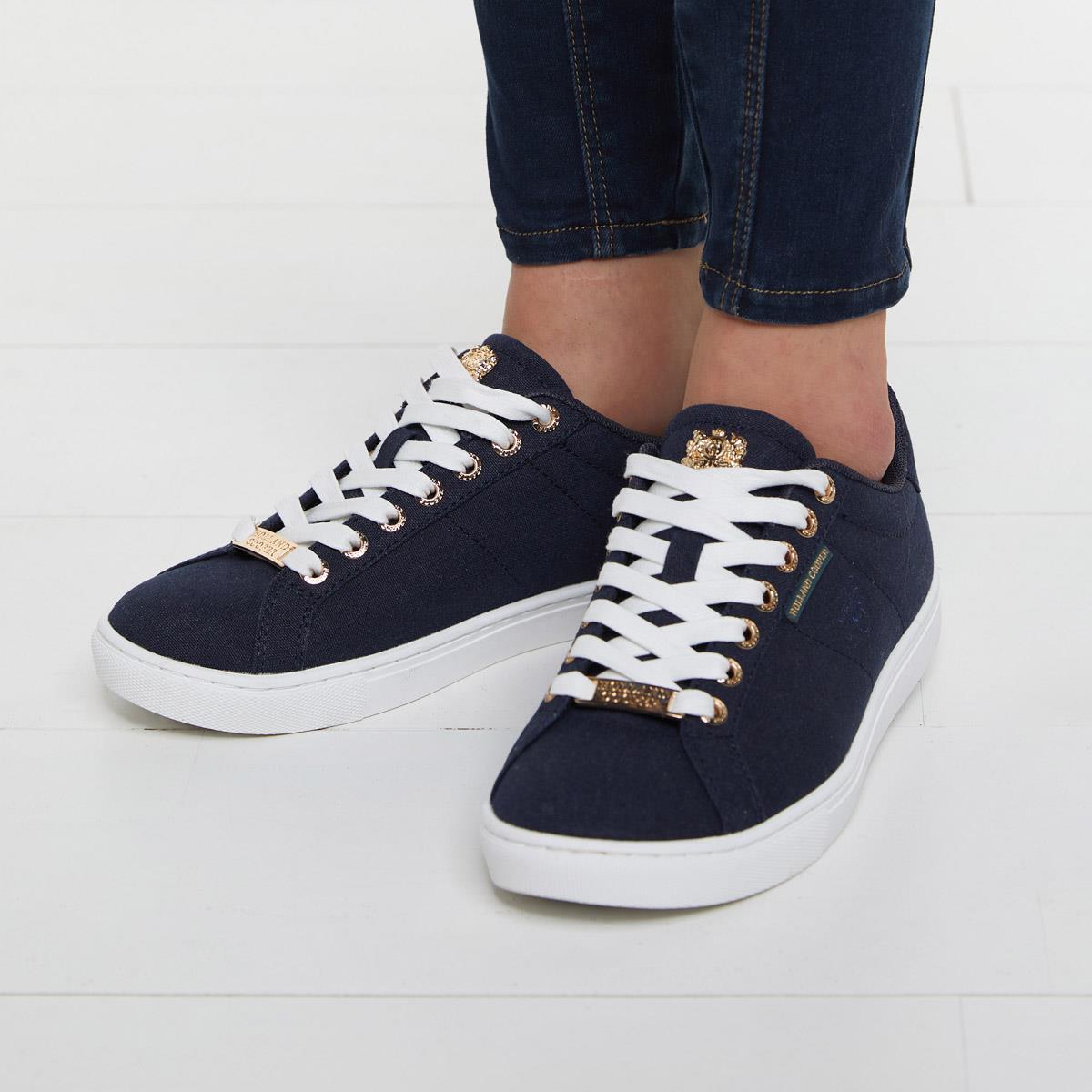 Navy Holland Cooper Womens Chelsea Court Trainer Lifestyle