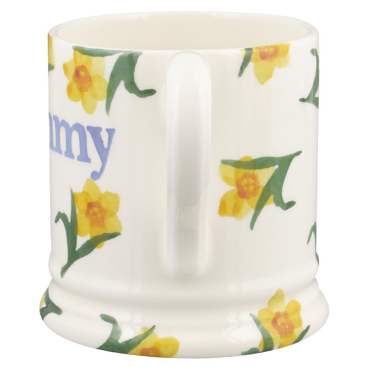 Emma Bridgewater Windblown Daffodils Mummy Half Pint Mug Handle