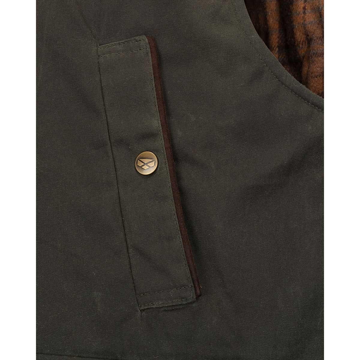 Hoggs Of Fife Mens Maxton Padded Waxed Waistcoat