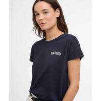 Navy Barbour Womens Bede T-Shirt logo