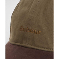 Uniform Green Barbour Mens Langdale Cap brim