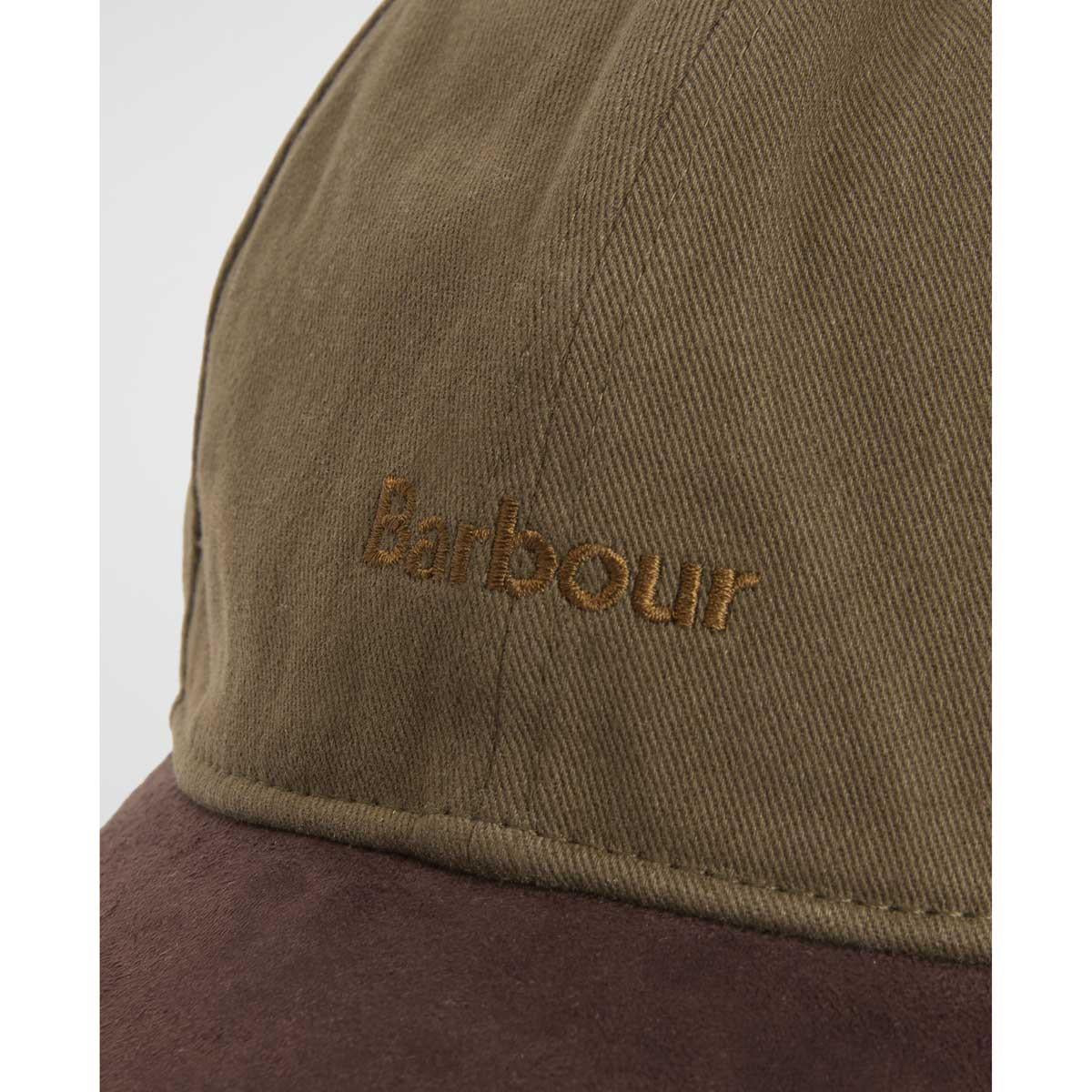 Uniform Green Barbour Mens Langdale Cap brim