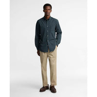 Sycamore Green Harbourwall Tailored Gingham Shirt ON MODEL