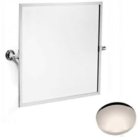 Polished Nickel Samuel Heath Fairfield Framed Bevelled Tilting Mirror N9560