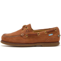 Tan Chatham Womens Lyme G2 Deck Shoes Side