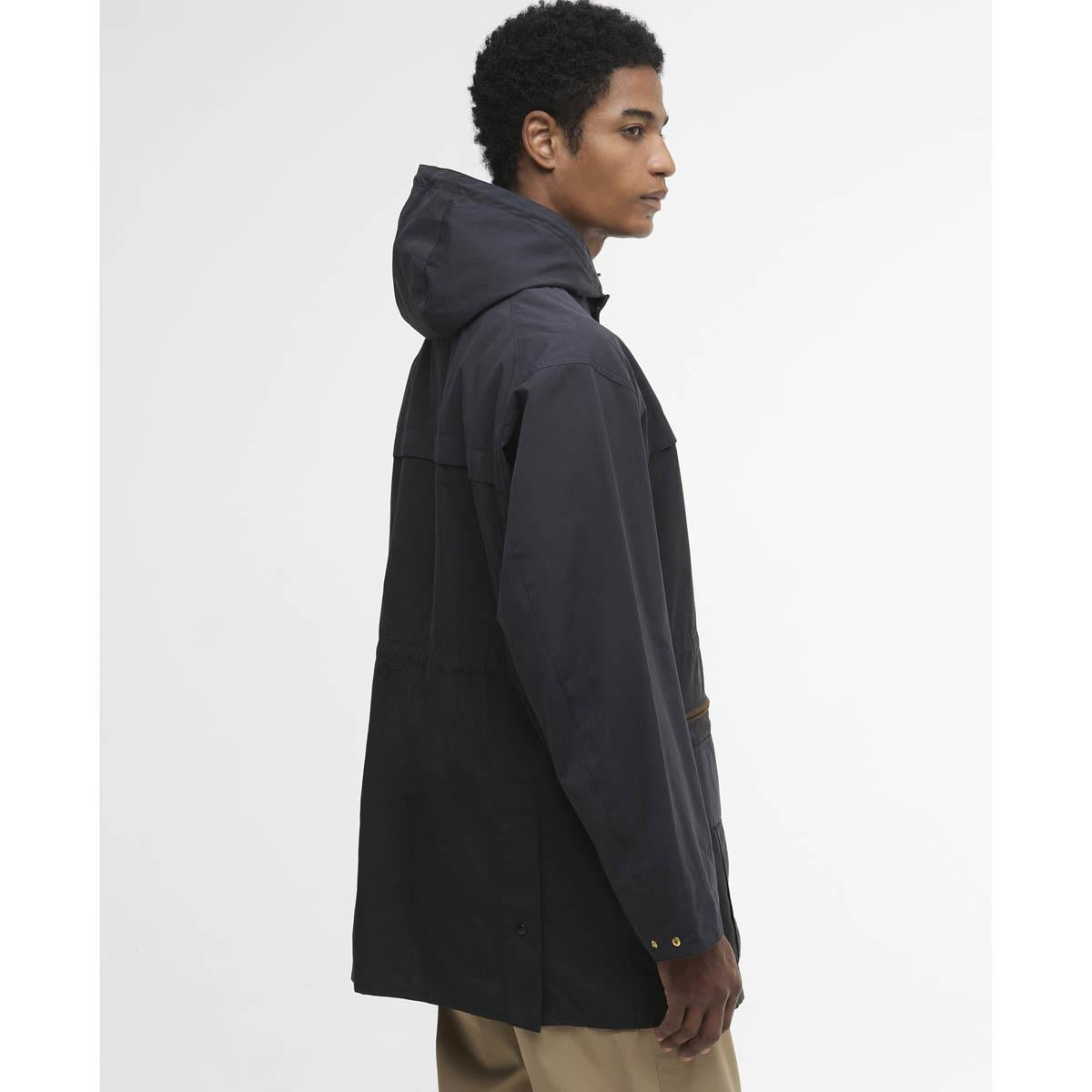 Navy Barbour Mens Icons Durham Casual Jacket side