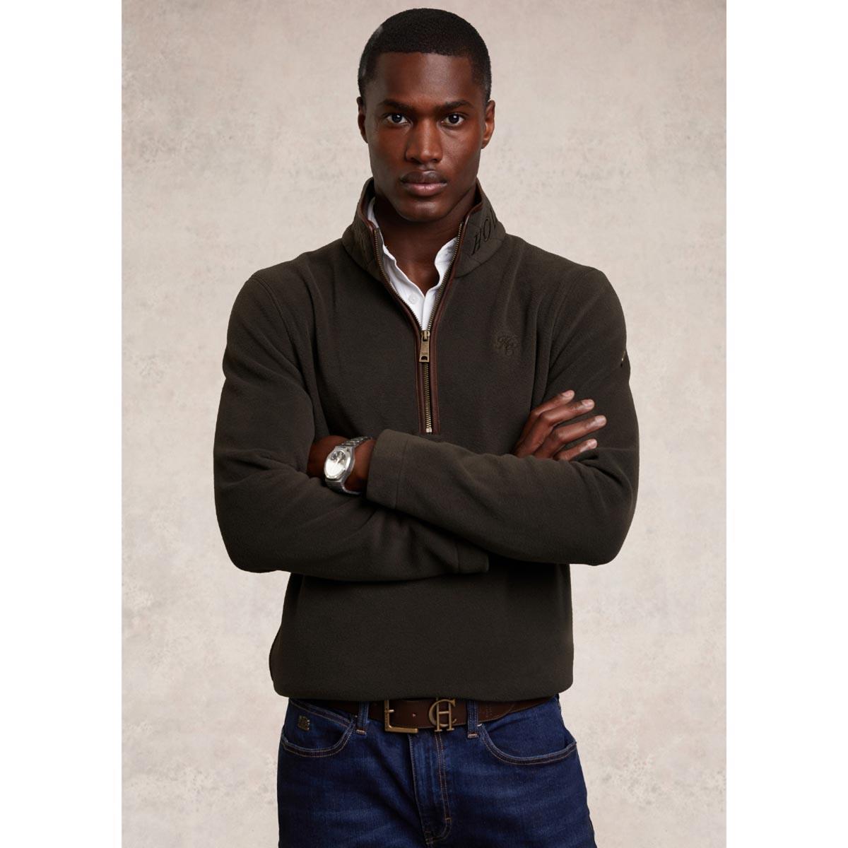 Holland Cooper Mens Country Fleece Quarter Zip