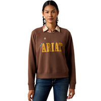 Chicory Coffee Heather Ariat Womens Essential Crew Sweatshirt